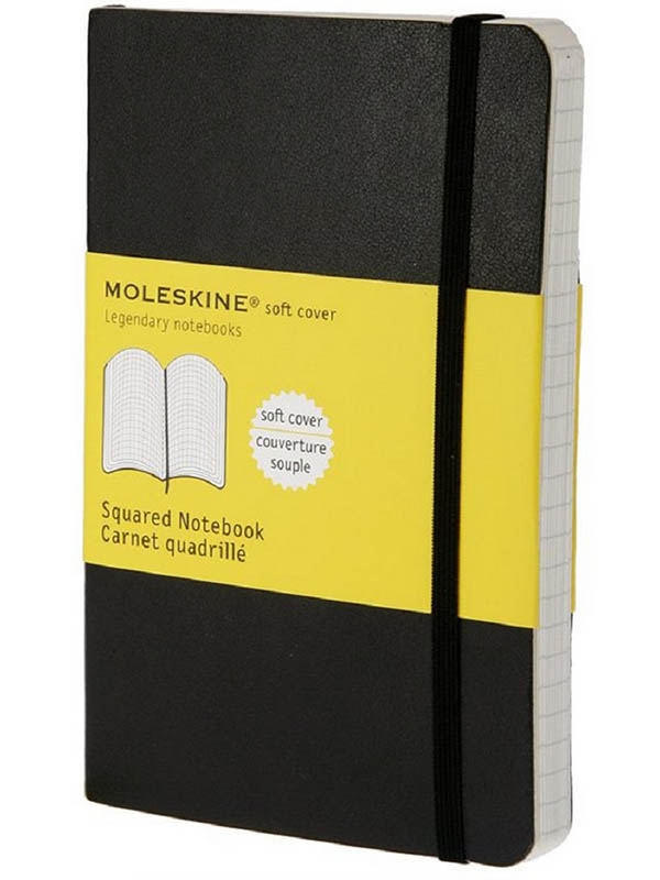 

Блокнот Moleskine Classic Soft Pocket 90x140mm 96 листов Black QP612 / 385248, QP612