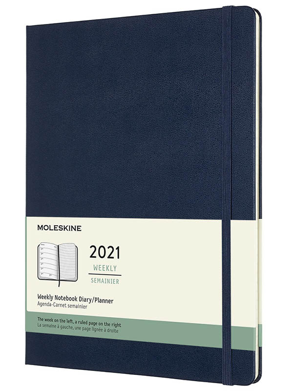 фото Ежедневник moleskine classic wknt xl 190х250mm 72 листа sapphire blue dhb2012wn4