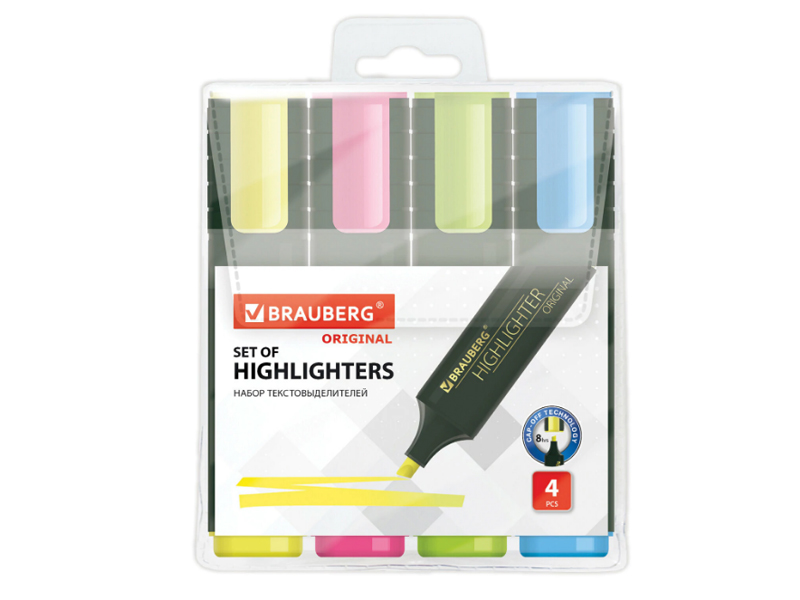 

Маркер Brauberg Original 1-5mm 4 цвета 151689, 151689