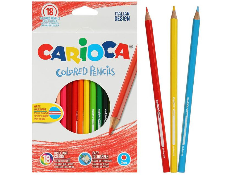 

Карандаши цветные Carioca 18 цветов 41865, 41865