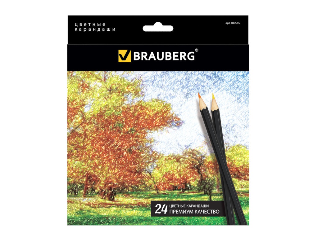 

Карандаши цветные Brauberg Artist Line 24 цвета 180565, 180565