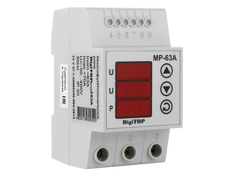 

Реле контроля напряжения Digitop MP-63А, MP-63А