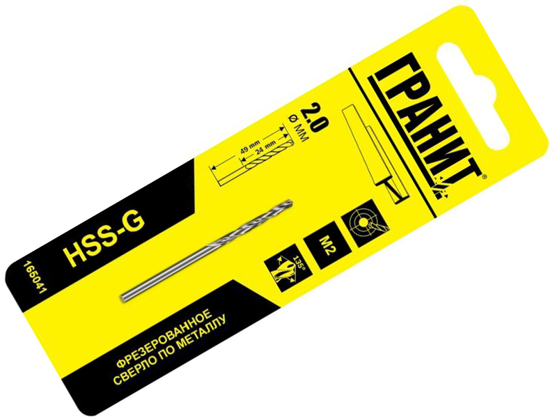 

Сверло Гранит по металлу HSS-G 2.0x49/24mm 165041, 165041