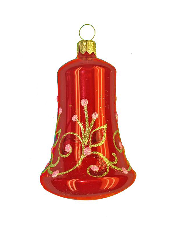 фото Елочное украшение ёлочка колокольчик вьюнок red с 1284