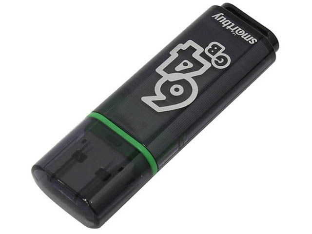 

USB Flash Drive 64Gb - SmartBuy Glossy series USB 3.0/3.1 Gen.1 Dark Grey SB64GBGS-DG, SB64GBGS-DG