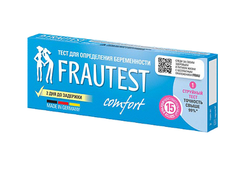 фото Тест тест на беременность frautest comfort 1шт 102010041