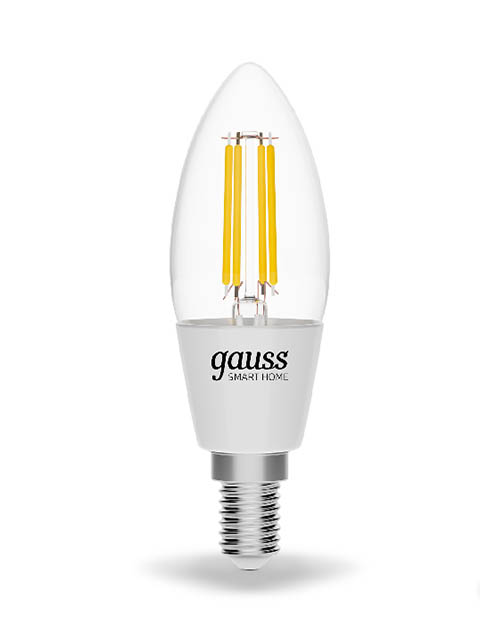 

Лампочка Gauss Smart Home DIM E14 4.5W 2700K 495Lm 1230112, 1230112