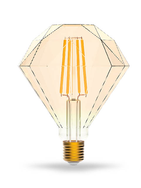 

Лампочка Gauss Smart Home DIM E27 7W 2500K 740Lm Diamond Golden 1350112, 1350112
