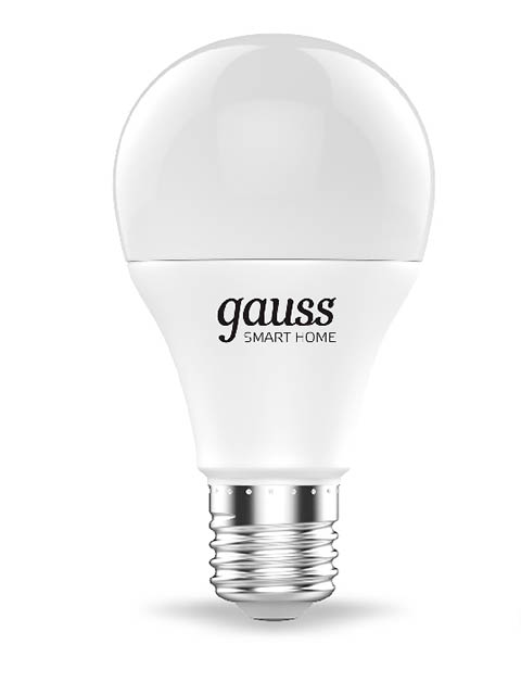 фото Лампочка gauss smart home rgbw e27 a60 8.5w 2700-6500k 806lm 1170112