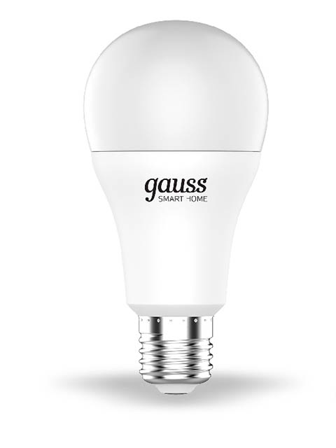 

Лампочка Gauss Smart Home DIM E27 A60 10W 2700К 1055Lm 1070112, 1070112