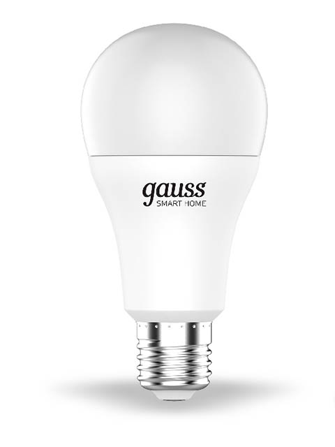 фото Лампочка gauss smart home dim+cct e27 a60 10w 2700-6500k 1055lm 1080112