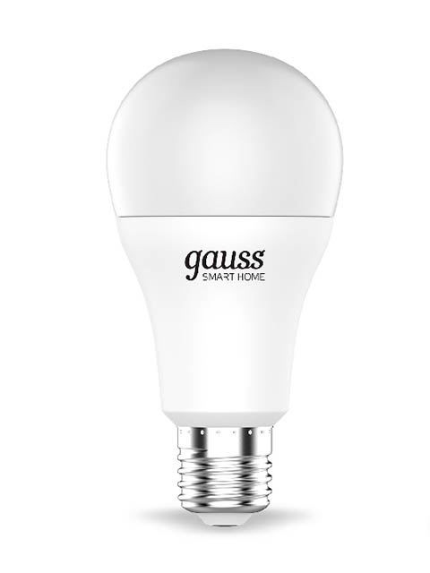 фото Лампочка gauss smart home rgbw e27 a60 10w 2700-6500k 1055lm 1180112