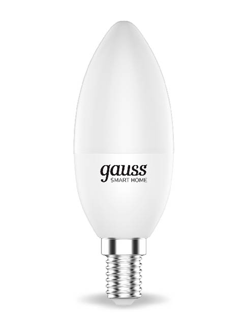 фото Лампочка gauss smart home dim+cct e14 c37 5w 2700-6500k 470lm 1110112