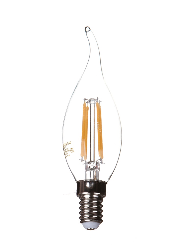 

Лампочка Gauss Basic Filament Свеча на ветру Е14 4.5W 2700К 400Lm 1041115, 1041115