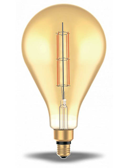 

Лампочка Gauss Filament PS160 Е27 6W 2700К 890Lm Golden Straight 179802118, 179802118