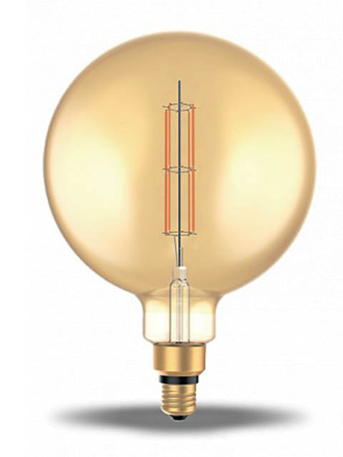 

Лампочка Gauss Filament G200 Е27 6W 2700К 890Lm Golden Straight 154802118, 154802118