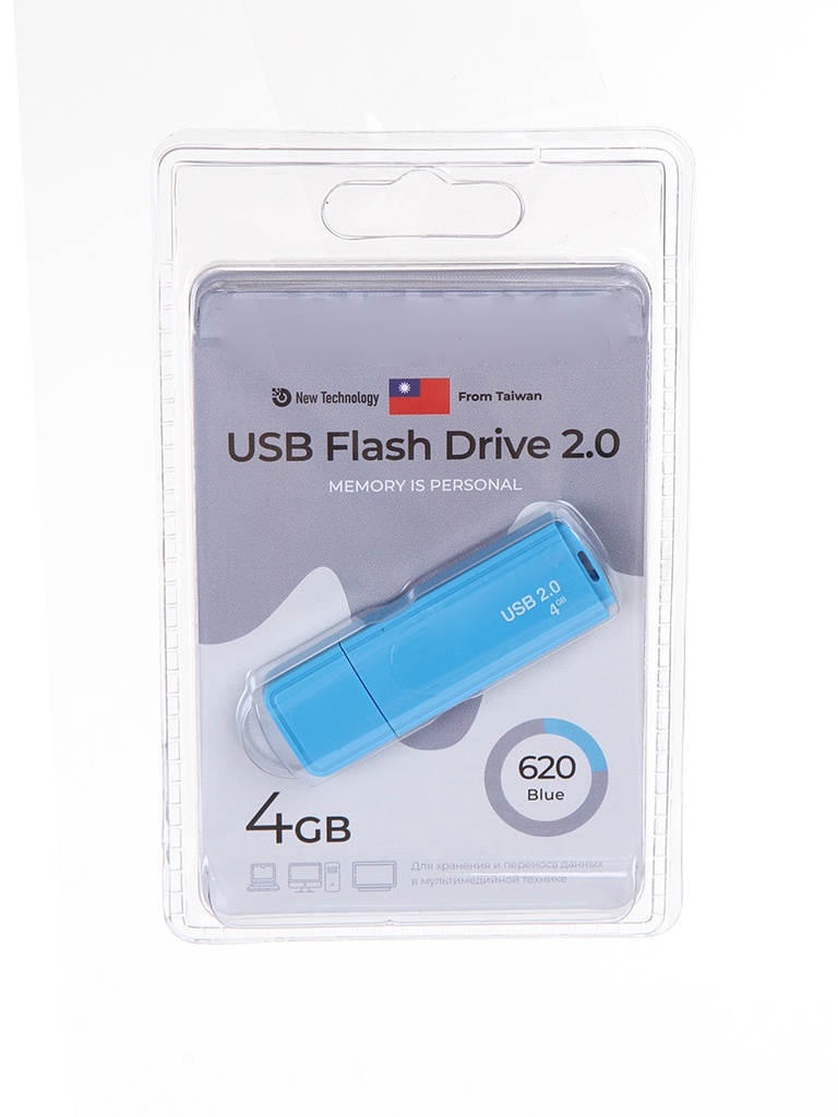 

USB Flash Drive 4Gb - Exployd 620 EX-4GB-620-Blue, EX-4GB-620-Blue