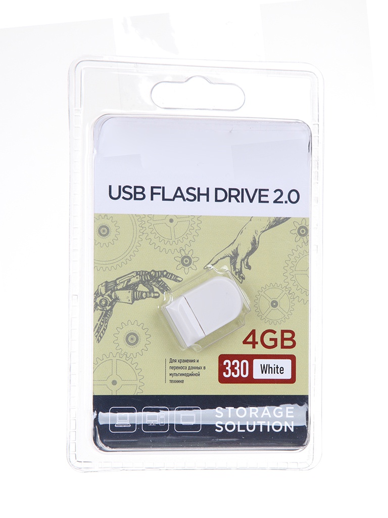 

USB Flash Drive 4Gb - OltraMax 330 OM-4GB-330-White, OM-4GB-330-White