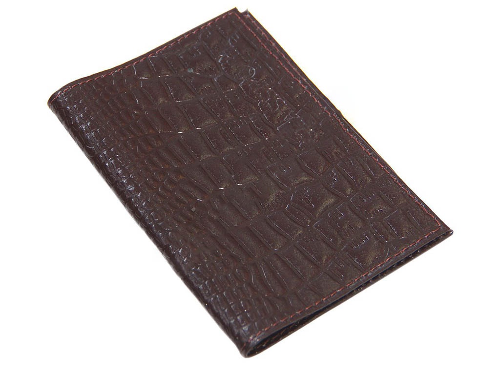 фото Обложка для паспорта главдор gl-231 натуральная кожа dark brown 51818