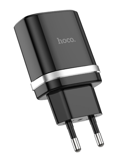 Зарядное устройство Hoco C12Q 1xUSB 3A QC3.0 Black зарядное устройство hoco c12q 1xusb 2 4a qc3 0 кабель type c black