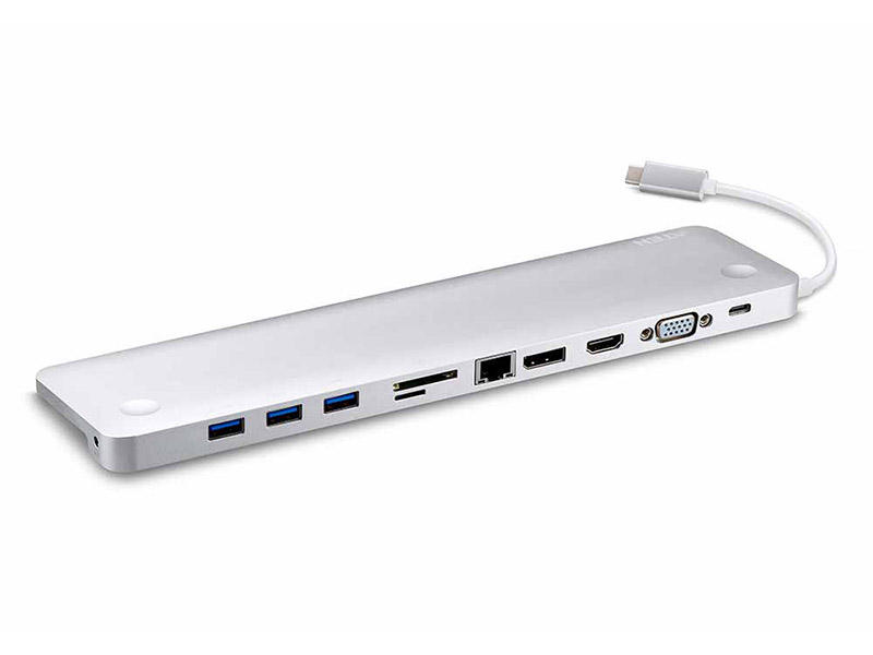 фото Док-станция aten usb-c multiport dock with power pass-thru uh3234