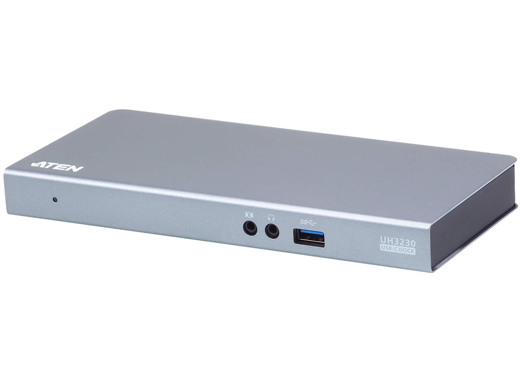 фото Док-станция aten usb-c multiport dock with power pass-thru uh3230