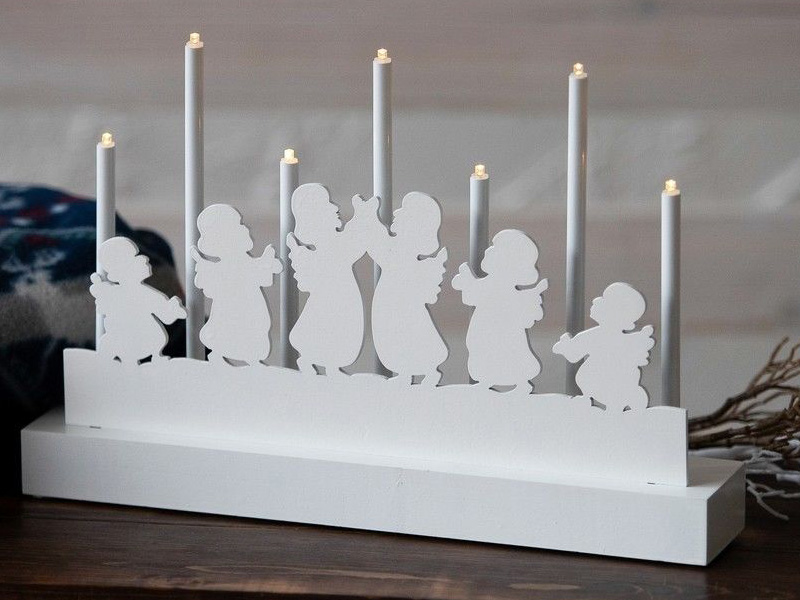 

Светильник Kaemingk Рождественские ангелочки 7 LED-ламп 32x8.5x21cm Warm White 540532 / 170518, Рождественские ангелочки 540532 / 170518