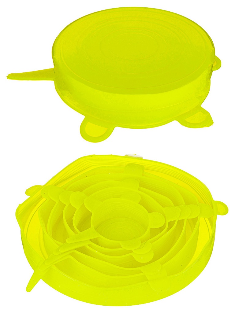 фото Крышка agness silicone круглая 6шт 923-116