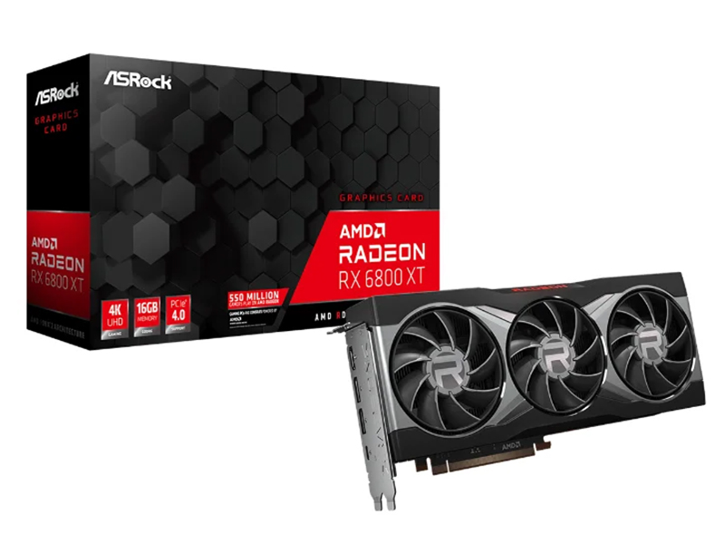 

Видеокарта GigaByte Radeon RX 6800 XT 16G 2015Mhz PCI-E 4.0 16384Mb 16000Mhz 256-bit HDMI 2xDP Type-C GV-R68XT-16GC-B, Radeon RX 6800 XT 16G