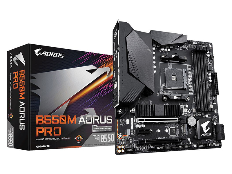 фото Материнская плата gigabyte b550m aorus pro-p