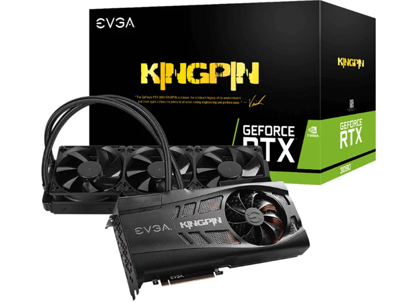 

Видеокарта EVGA GeForce RTX 3090 K|NGP|N Hybrid Gaming 24Gb 1920Mhz 24576Mb 19500Mhz 384-bit HDMI 3xDP 24G-P5-3998-KR, GeForce RTX 3090 K|NGP|N Hybrid Gaming 24Gb 24G-P5-3998-KR
