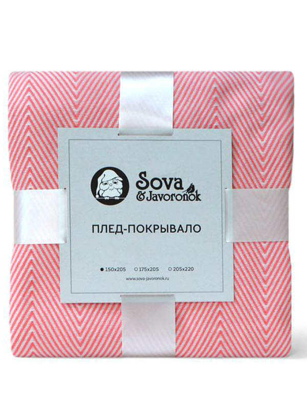 

Покрывало Sova&Javoronok Зиг-заг 150x205cm Coral 27030118808, Зиг-заг