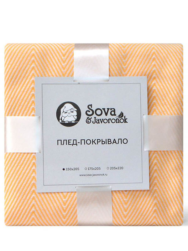 

Покрывало Sova&Javoronok Зиг-заг 150x205cm Lemon 27030118809, Зиг-заг