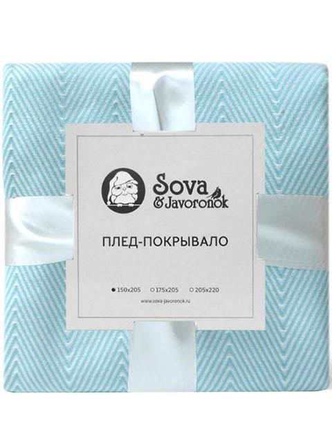 

Покрывало Sova&Javoronok Зиг-заг 175x205cm Light Blue 27030118811, Зиг-заг