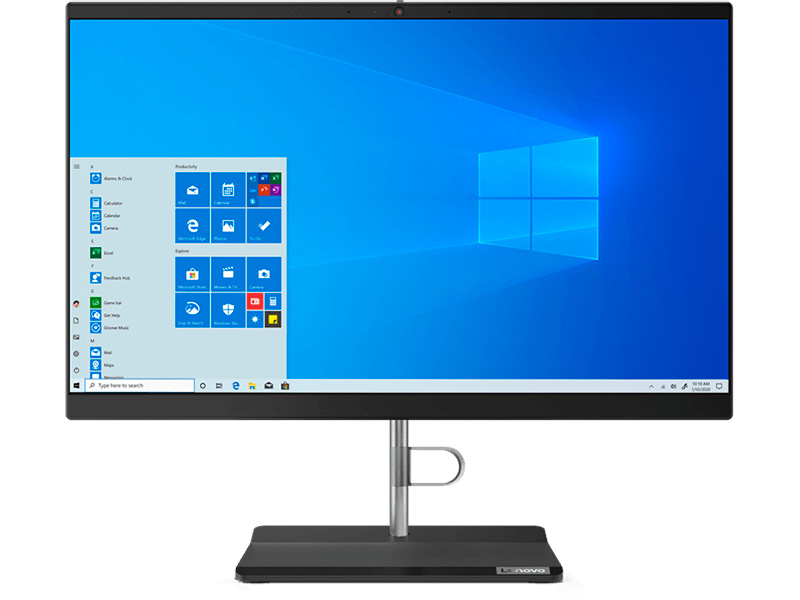 фото Моноблок lenovo v30a-24iml 11ft0061ru (intel core i3-10110u 2.1 ghz/8192mb/256gb ssd/dvd-rw/intel uhd graphics/wi-fi/bluetooth/cam/23.8/1920x1080/windows 10 pro 64-bit)
