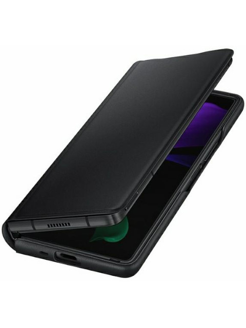 Чехол для Samsung Galaxy Z Fold 2 Leather Flip Cover Black EF-FF916LBEGRU