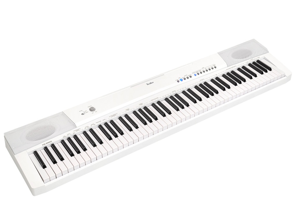 цена Цифровое фортепиано Tesler KB-8850 White