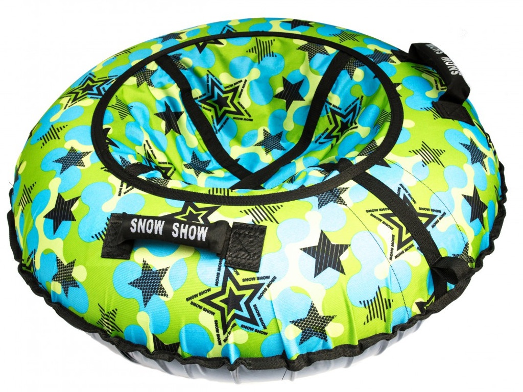 

Тюбинг SnowShow Стандарт 120cm Звезды Green, Стандарт Звезды
