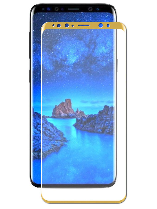 

Защитное стекло Media Gadget для Samsung Galaxy S9 Plus 3D Full Cover Glass Gold Frame D3DGS9PGD, Samsung Galaxy S9 Plus