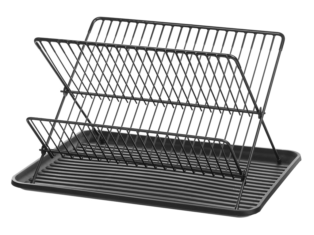 

Сушилка для посуды Kamille 42x32x26cm Black KM-0753, KM-0753