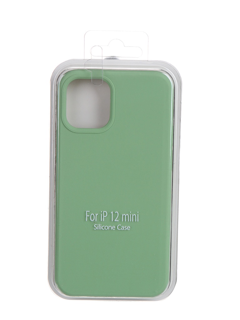 фото Чехол krutoff для apple iphone 12 mini silicone case mint 11025