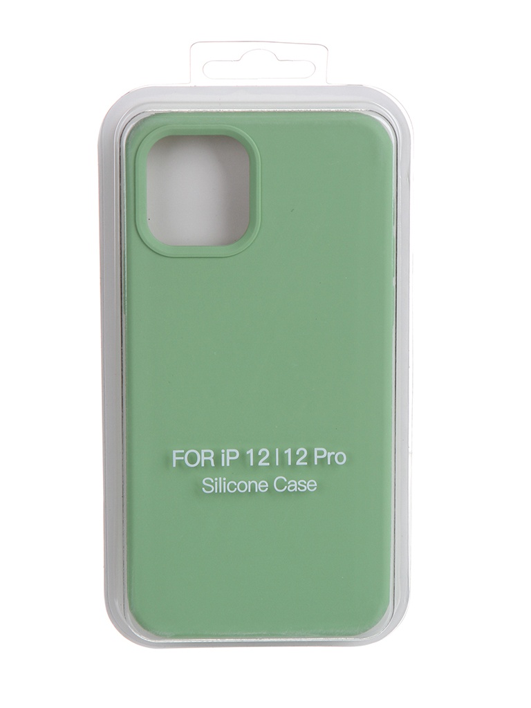 фото Чехол krutoff для apple iphone 12 / 12 pro silicone case mint 11139