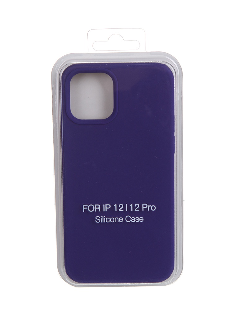 фото Чехол krutoff для apple iphone 12 / 12 pro silicone case purple 11145