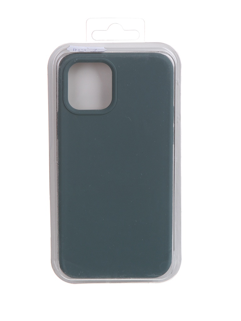 фото Чехол krutoff для apple iphone 12 / 12 pro silicone case dark olive 11147