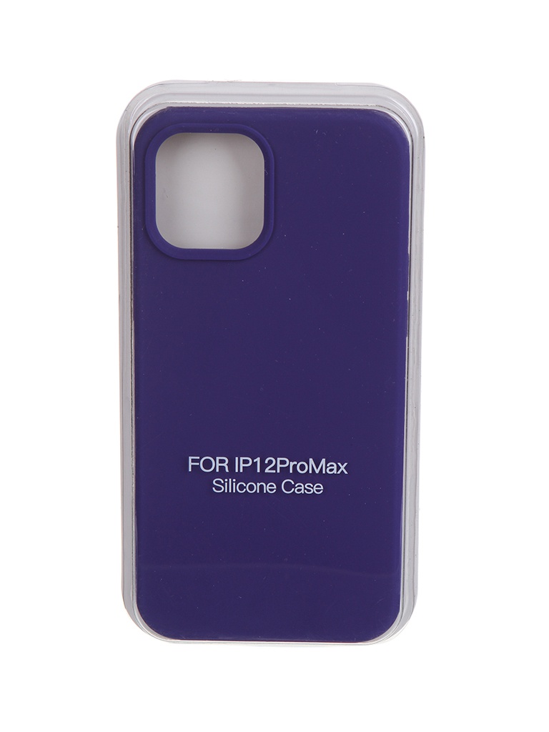 фото Чехол krutoff для apple iphone 12 pro max silicone case purple 11154