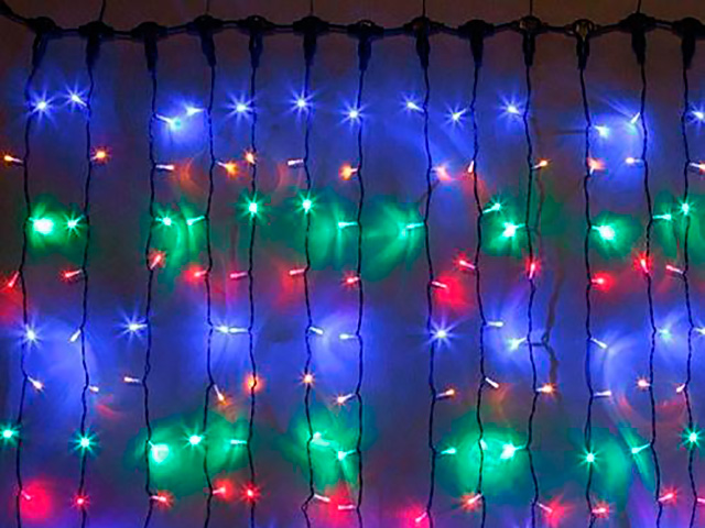 

Гирлянда Космос Световой дождь 2.5x0.5+3m RGB KOC_CUR100LED_RGB_IP, Световой дождь