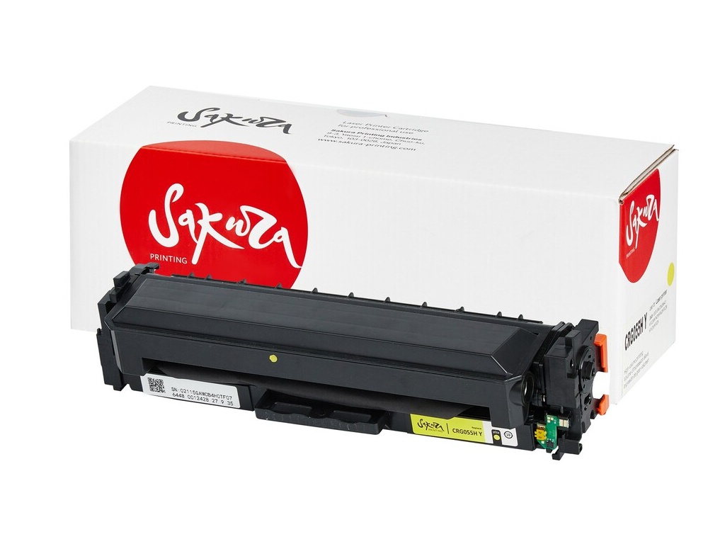 Картридж Sakura SACRG055HY Yellow для Canon i-Sensys LBP663/LBP664/MF742/MF744/MF746 5900k