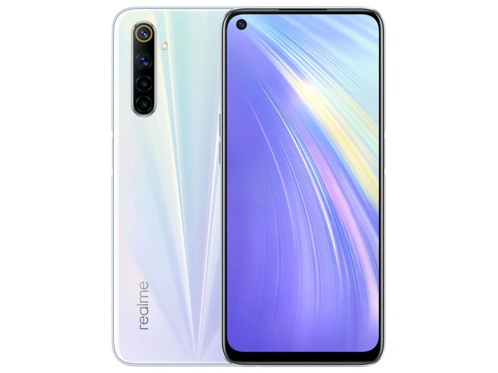 

Сотовый телефон Realme 6 4/128Gb LTE White Выгодный набор + серт. 200Р!!!