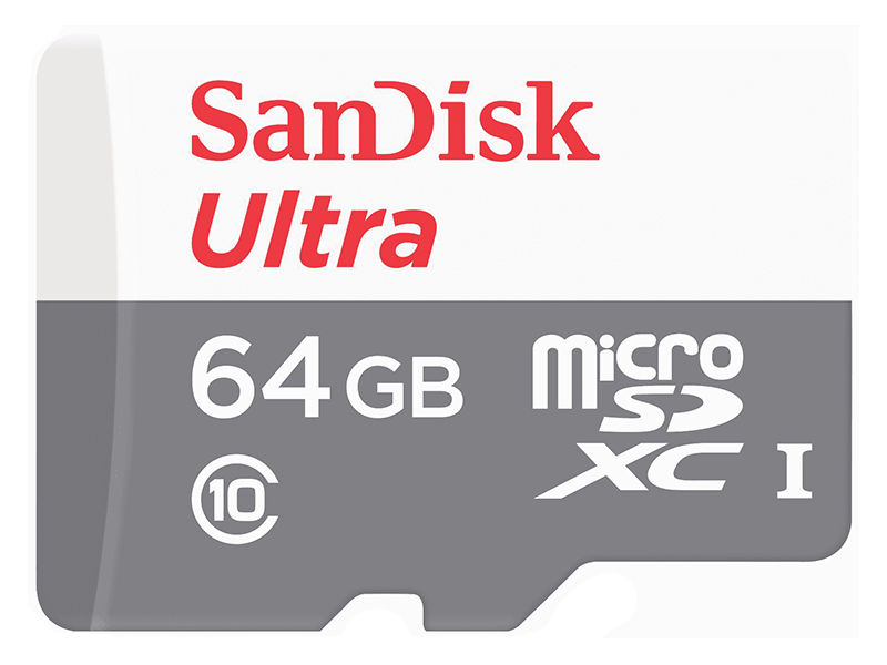 Карта памяти 64Gb - SanDisk Micro Secure Digital XC UHS-I SDSQUNR-064G-GN3MN