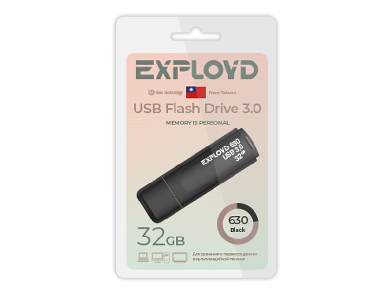 

USB Flash Drive 32Gb - Exployd 630 EX-32GB-630-Black, 630